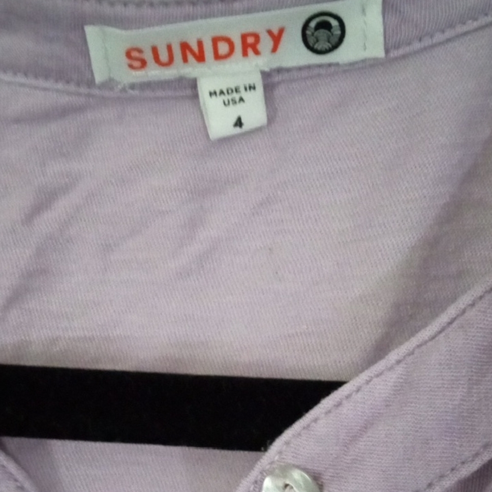 Sundry Lilac Button-Down Casual Shirt